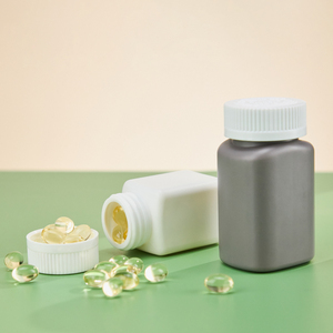 Botella de Plástico para Cápsulas o Tabletas, Forma Cuadrada Personalizada, 60ml 100ml, Envase Farmacéutico con Tapas a Prueba de Niños - Product Image 2