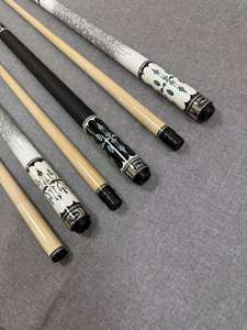 Queue de billard personnalisée de haute qualité en acier inoxydable à faible déflexion avec joint en bois d'érable du Canada - Product Image 4