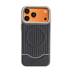 Funda de Cuero PU Agradable al Tacto, Resistente a Impactos, con Textura Corrugada, para iPhone 17 16 <span class=keywords><strong>Pro</strong></span> Max - Product Image 4