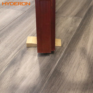 Hyderon Wood Grain Door Stopper Floor <b>Mount</b> Durable Anti Slip Minimalist Design - Product Image 5