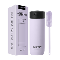 Mug à café isotherme à double paroi Everich populaire, personnalisé, 350 ml, 450 ml, avec couvercle à bouton pression, pour les affaires, le bureau et les voyages