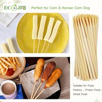 Bâtonnets de bambou plats jetables de 5,9'' de qualité alimentaire pour corn-dogs, épis de maïs, bâtonnets de fromage, aliments surgelés - Vente en gros pour usines