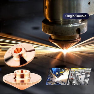 Buse de découpe laser à fibre prête à être expédiée Raytools Precitec <span class=keywords><strong>Cuivre</strong></span> 0.8-7.0mm Simple Double Couche Chromée Pièces de machine de découpe - Product Image 6