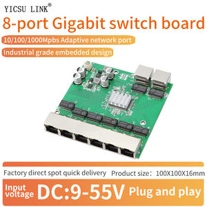 Module <span class=keywords><strong>de</strong></span> <span class=keywords><strong>communication</strong></span> <span class=keywords><strong>de</strong></span> données vidéo Ethernet 6+2 ports Gigabit intégré pour commutateur réseau – Personnalisation OEM/ODM en usine - Product Image 4
