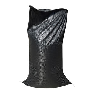 Sacs en plastique tissé noir pour la protection contre les inondations, sacs <span class=keywords><strong>de</strong></span> <span class=keywords><strong>sable</strong></span> pour chantier <span class=keywords><strong>de</strong></span> construction, <span class=keywords><strong>anti</strong></span>-âge, protection solaire - Product Image 1