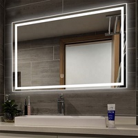 Miroir de Salle de Bain LED Intelligent à Écran Tactile Anti-Buée avec Lumière LED et Haut-Parleur