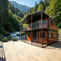 Maison conteneur FLKT détachable, étanche et extensible, garantie 2 ans, fabrication directe, maison préfabriquée modulaire, mini-maison