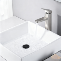 Robinet de bain sur pied OEM CUPC, corps haut, finition noir mat moderne, en acier inoxydable 304, monocommande, monotrou