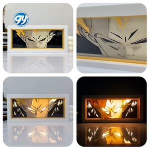 100 Nuove Lampade da Tavolo LED RGB RC Personalizzate, Artigianali con Incisioni Laser, Luci da Parete <span class=keywords><strong>Anime</strong></span> 3D, Scatola Luminosa con Ritagli di Carta - Product Image 4