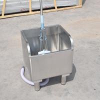 Évier professionnel en acier inoxydable robuste pour serpillères, capacité de charge 300 kg/m, résistant à la rouille, avec canal de drainage autoportant
