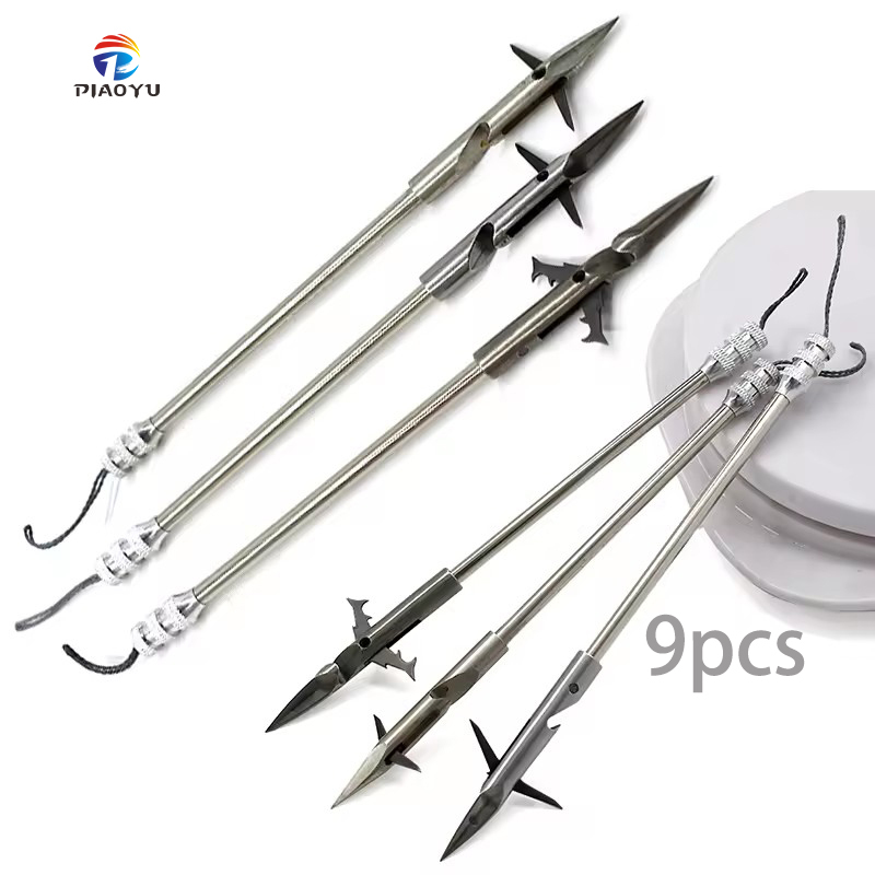 Upgraded 9pcs Steel Slingshot Shooting Fish