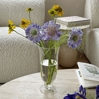 Vase en verre transparent, design minimaliste, vase hydroponique pour fleurs, décoration de vase pour la maison et l'hôtel, arrangement floral