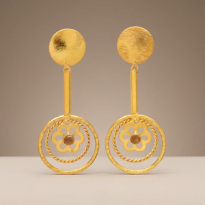 JAIPUR GEMS JEWELRY Pendientes de Gancho Clásicos para Niños, Chapados en Oro, de Acero Inoxidable - Product Image 2