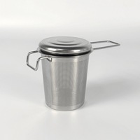 En stock – Infuseur à thé réutilisable en acier inoxydable 304, résistant à la chaleur, avec doubles poignées, filtre à thé en vrac multifonctionnel