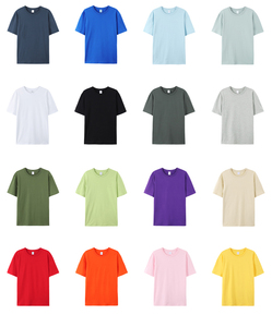 T-shirt da uomo in cotone 100% da 200 GSM, tinta unita, lavorata a maglia, oversize, personalizzabile, all'ingrosso, neutra - Product Image 3