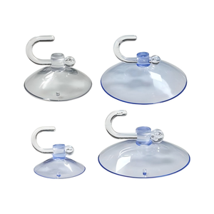 Gancho de Succión al Vacío de PVC Transparente, Ventosa de Plástico Transparente para Colgar en Baños, Cocinas, Vidrio y Azulejos, Hecho en China - Product Image 2