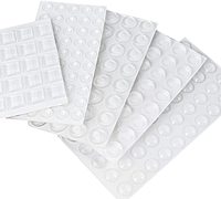 Patins en caoutchouc de silicone auto-adhésifs antidérapants Hemisphere pour l'isolation acoustique et l'absorption des vibrations des meubles