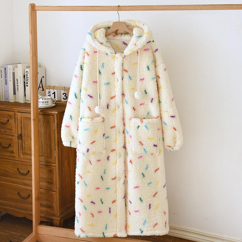 Lamb candy baby robe size