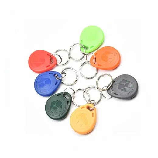 ABS rewritable rfid nfc key fob tag universal for access management