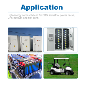 67Ah 66Ah Yarı Katı Lityum Pil Hücresi Yüksek Enerji Yoğunluklu Poşet Pil, ESS ve Endüstriyel Kullanı<span class=keywords><strong>m</strong></span> İçin - Product Image 3
