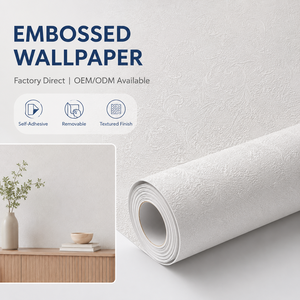 <span class=keywords><strong>Papel</strong></span> pintado de vinilo gris impermeable para dormitorio para uso en apartamentos - Product Image 1