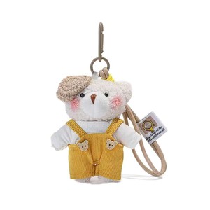 Portachiavi <span class=keywords><strong>Peluche</strong></span> Orsacchiotto Adorabile HECION di Tendenza con Design Creativo a Lavagna per Borse e Zaini - Product Image 4