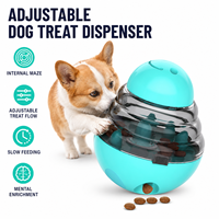 Jouet distributeur de friandises pour chiens et chats HHpet, écologique, en ABS, augmente l'intelligence, trou pour la nourriture réglable, pour animaux de compagnie de petite/moyenne taille