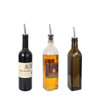 Accessoires Essentiels pour Bar : Becs Verseurs et Bouchons en Acier Inoxydable pour Bouteilles de Vin et d'Huile, Écologiques et Antiadhésifs, Accessoires pour Aliments et Boissons