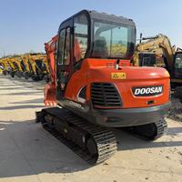 Excavadora Pequeña Doosan DX60-9C de 6 Toneladas de Alta Eficiencia, Bajo Consumo de Combustible, Piezas Hidráulicas Originales, Video de Inspección Completa