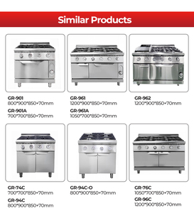 موقد غاز تجاري من الفولاذ المقاوم للصدأ بأربعة مواقد معتمد من CE، موفر للطاقة، يعمل بالغاز المسال/الغاز الطبيعي لمطاعم الوجبات السريعة - Product Image 4