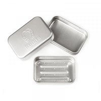 BOÎTE À SAVON DE VOYAGE EN ALUMINIUM AVEC DRAINEUR