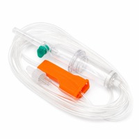Equipo de Infusión de Bureta de Alta Calidad, Tubo Transparente Estéril, Equipo de Infusión Intravenosa Médico Desechable