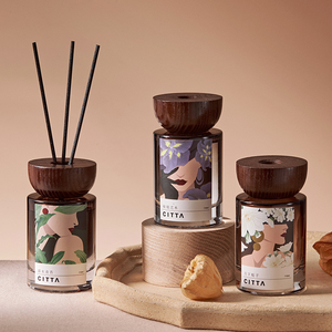 Bottiglie di vetro smerigliato personalizzate di lusso 100ml e 500ml grande diffusore di lamella vuota personalizzato MOQ 100 pz - Product Image 1