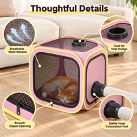 Séchoir intelligent et silencieux pour animaux de compagnie, mains libres, à température constante, pour le toilettage professionnel des chats de petite taille