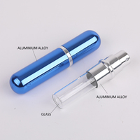 Mini flacon de parfum personnalisé avec impression sur mesure, 5 ml, atomiseur de parfum de voyage en métal de luxe rechargeable, emballage