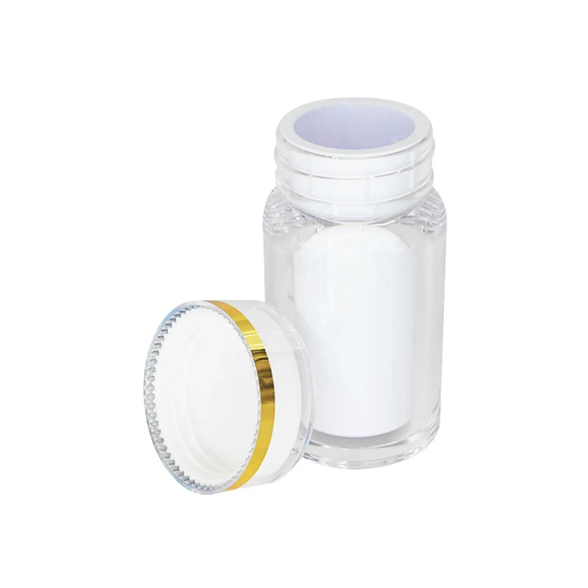 Sanzhi 45 мл Белый выдувной пластиковый флакон для плоских образцов флаконы для таблеток