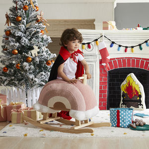 Atacado de madeira crianças rocker, crianças, brinquedo, pelúcia, cadeira de balanço, arco-íris, balanço, cavalo - Product Image 4