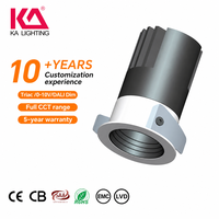 Plafonnier encastré LED COB 15W certifié SAA, anti-éblouissement, dimmable, IP54, CRI90, pour intérieur