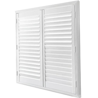 Persianas de Madera Personalizadas para Interiores, Persianas Plegables Clásicas para Ventanas Francesas, Persianas de Madera para Sala de Estar