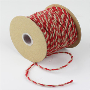 Hoa oải hương 2.5mm 3-ply đôi màu xoắn đay <span class=keywords><strong>twine</strong></span> 25-yard bền bện dây thừng đóng gói cho trang trí tự làm - Product Image 5