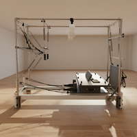 Machine d'entraînement de yoga et Pilates 3-en-1 en aluminium durable pour studio, avec fonctions d'entraînement corporel