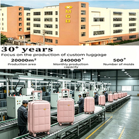 Valise rigide à ouverture frontale en ABS, personnalisable directement en usine, avec serrure TSA, élégante et tendance pour les voyages