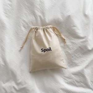 Bolsa Pequeña de Algodón Orgánico con Cordón y Cinta, Personalizada con Logotipo Impreso - Product Image 6