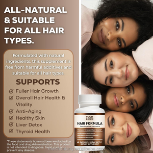 Cápsulas de Complejo Vitamínico Antioxidante <span class=keywords><strong>para</strong></span> <span class=keywords><strong>el</strong></span> Bienestar del Cabello <span class=keywords><strong>para</strong></span> Adultos, Marca Privada, Certificación GMP y NSF, MOQ Bajo de 30 Botellas - Product Image 5