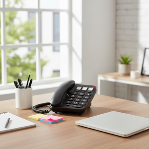 Téléphone <span class=keywords><strong>fixe</strong></span> filaire à gros boutons <span class=keywords><strong>avec</strong></span> numérotation rapide et fonctions <span class=keywords><strong>haut</strong></span>-<span class=keywords><strong>parleur</strong></span>, grand écran, téléphone <span class=keywords><strong>fixe</strong></span>, vente en gros d'usine - Product Image 5