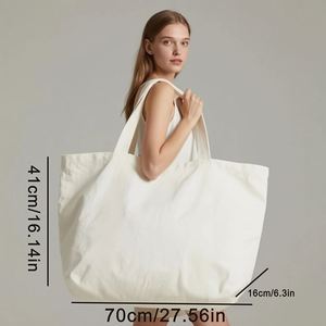 Fashion Eco Friendly Shopping Women Grocery <b>Canvas</b> <b>Bag</b> Custom Printed Customized Cotton Tote <b>Bags</b> with Logo - Product Image 2
