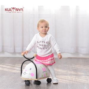 Оптовая продажа, детская деревянная машинка для верховой езды, игрушки для малышей, машинка-багги с ручкой - Product Image 5