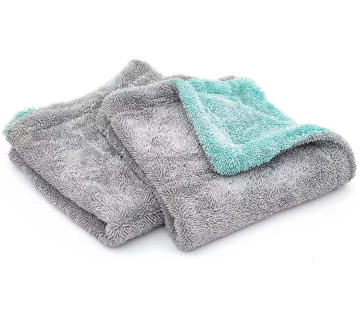 Nuovi asciugamani in microfibra di peluche a spirale in microfibra asciugamano per asciugatura ad anello intrecciato per asciugamano per seggiolino auto pulizia in microfibra lavaggio ad asciugatura rapida