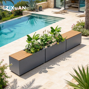 Sedia con Fioriera Integrata per Esterni, Ideale per Negozi, Caffetterie, Cortili, Centri Commerciali, Giardini e Ville - Product Image 1