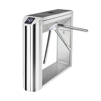 Système de portique tourniquet automatique haute sécurité avec barrières pivotantes et portails à tripode pour salles de sport